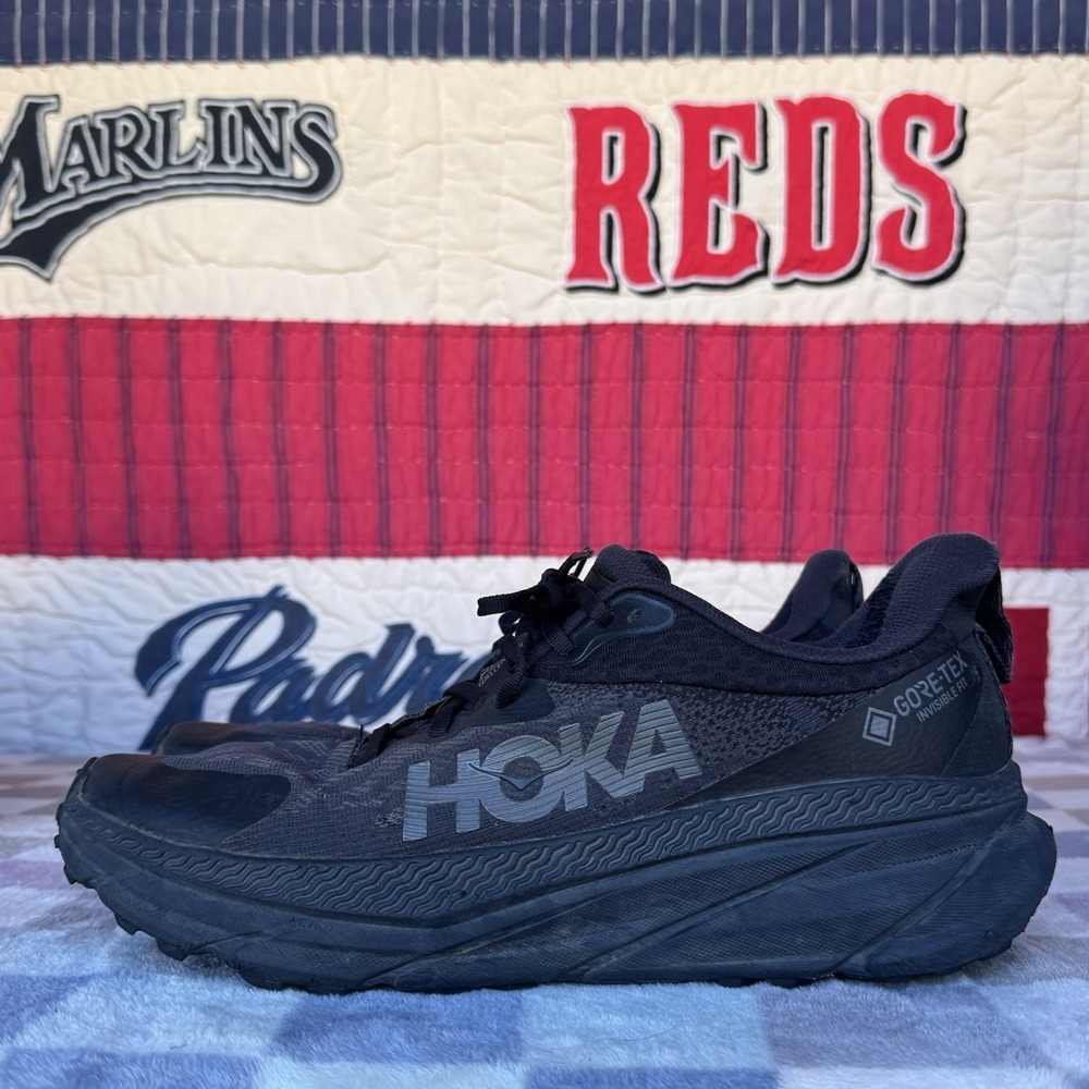 Size 13 - Hoka One One Challenger ATR 7 GTX Mens Black Running Shoes‎ Sneakers